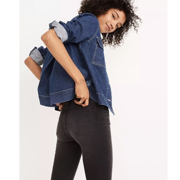 NWT Tall Cali Demi-Boot Jeans in Berkeley Black: Chewed-Hem Edition - Picture 2 of 10